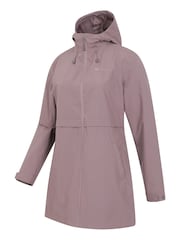 بني - سترة مضادة للماء نسائية Hilltop Ii من Mountain Warehouse - صورة 8 من 9
