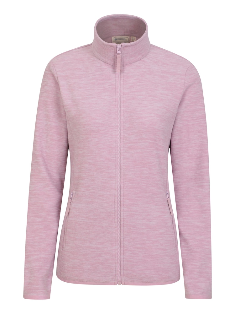 Mountain Warehouse Pink Womens Snowdon Melange II Full-Zip Fleece - Image 1 of 5