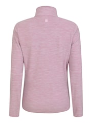 Mountain Warehouse Pink Womens Snowdon Melange II Full-Zip Fleece - Image 4 of 5