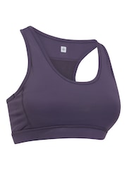 Mountain Warehouse Purple Mesh Motion Womens Sports Bra - Image 6 of 9
