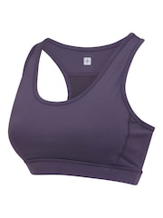 Mountain Warehouse Purple Mesh Motion Womens Sports Bra - Image 8 of 9