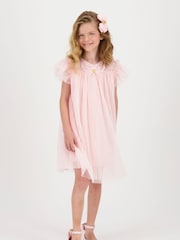 Angels Face Pink Cho Spotted Tulle Butterfly Dress - Image 1 of 1