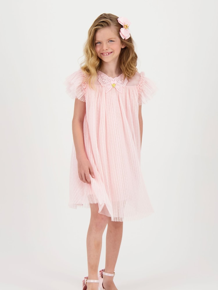 Angels Face Pink Cho Spotted Tulle Butterfly Dress - Image 1 of 1
