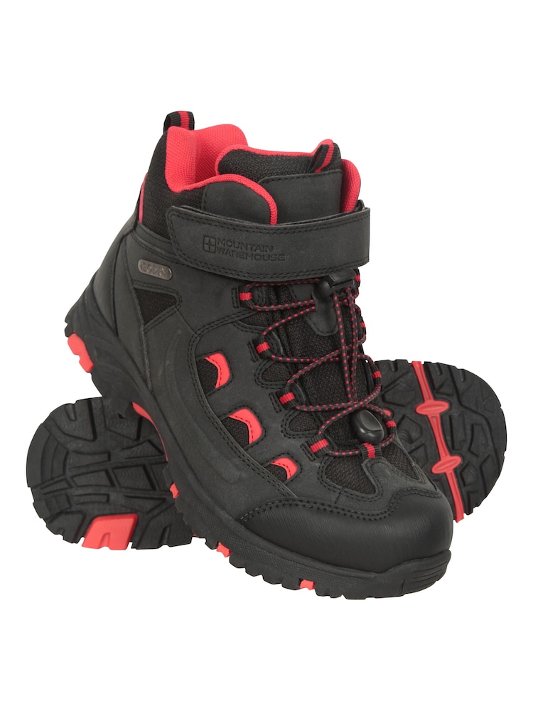Mountain Warehouse Black Adventurer Kids Adaptive Walking Boots - Image 1 of 6