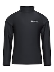 Mountain Warehouse Black Kids Long Sleeve Rash Vest - Image 1 of 5