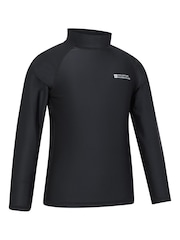 Mountain Warehouse Black Kids Long Sleeve Rash Vest - Image 2 of 5