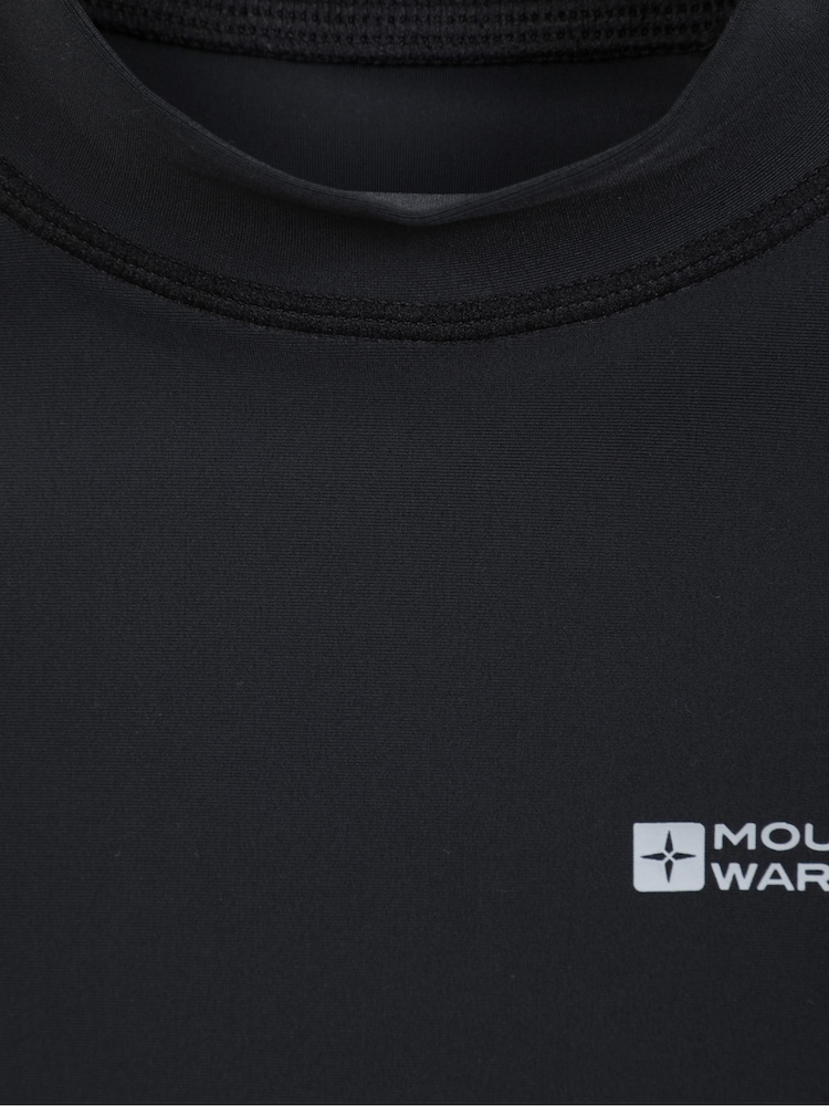 Mountain Warehouse Black Kids Long Sleeve Rash Vest - Image 5 of 5