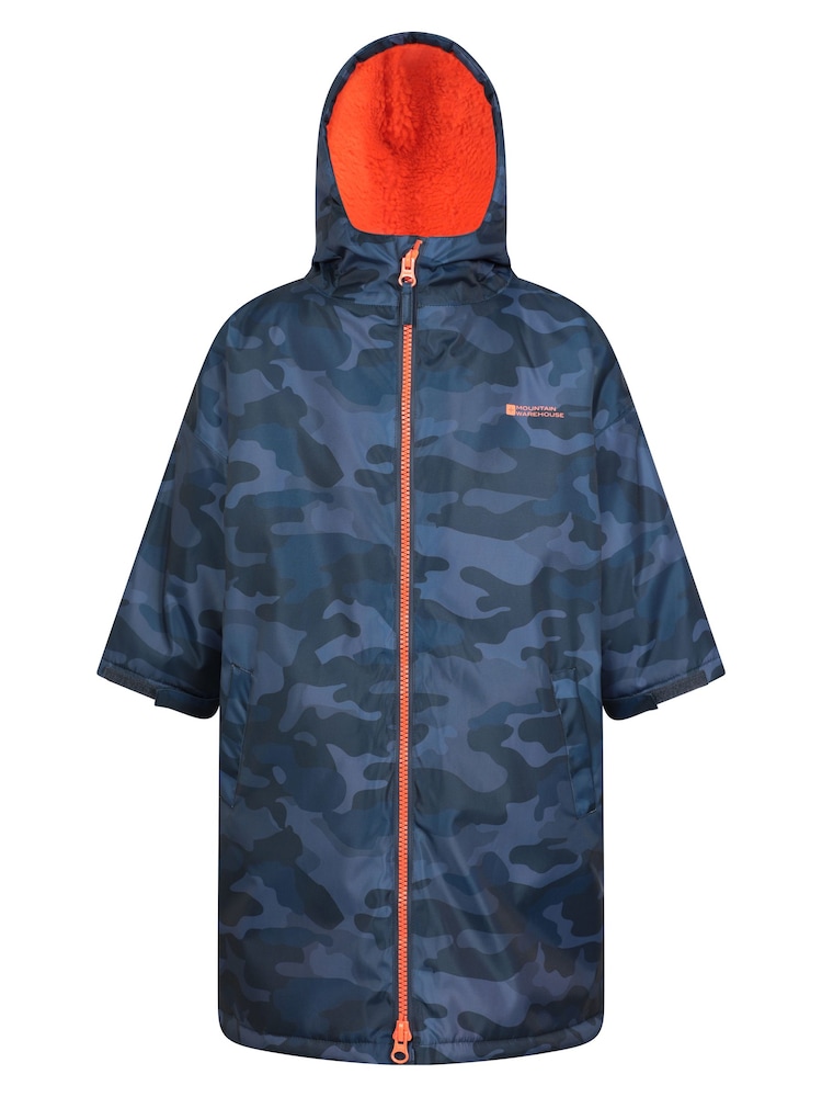 Mountain Warehouse Navy Blue Kids Tidal Printed Waterproof Changing Robe - Image 1 of 5