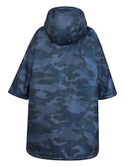 Mountain Warehouse Navy Blue Kids Tidal Printed Waterproof Changing Robe - Image 3 of 5