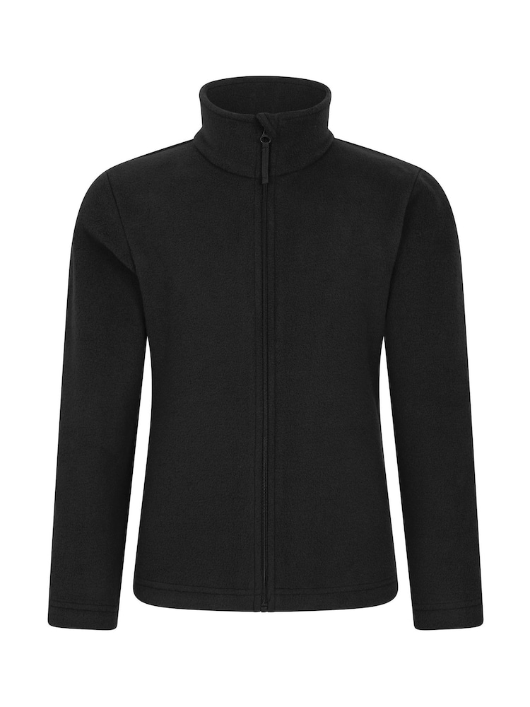 Mountain Warehouse Black Camber II Kids Full Zip Fleece - Image 1 of 5 Mountain Warehouse Black Camber II Kids Full Zip Fleece - Image 1 of 5