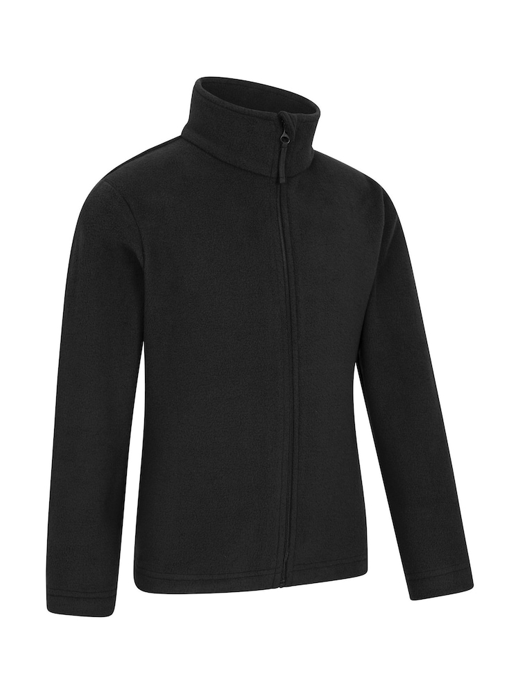 Mountain Warehouse Black Camber II Kids Full Zip Fleece - Image 2 of 5 Mountain Warehouse Black Camber II Kids Full Zip Fleece - Image 2 of 5