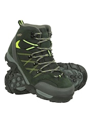 Mountain Warehouse Green Kids Trail Waterproof Walking Boots - Image 1 of 6