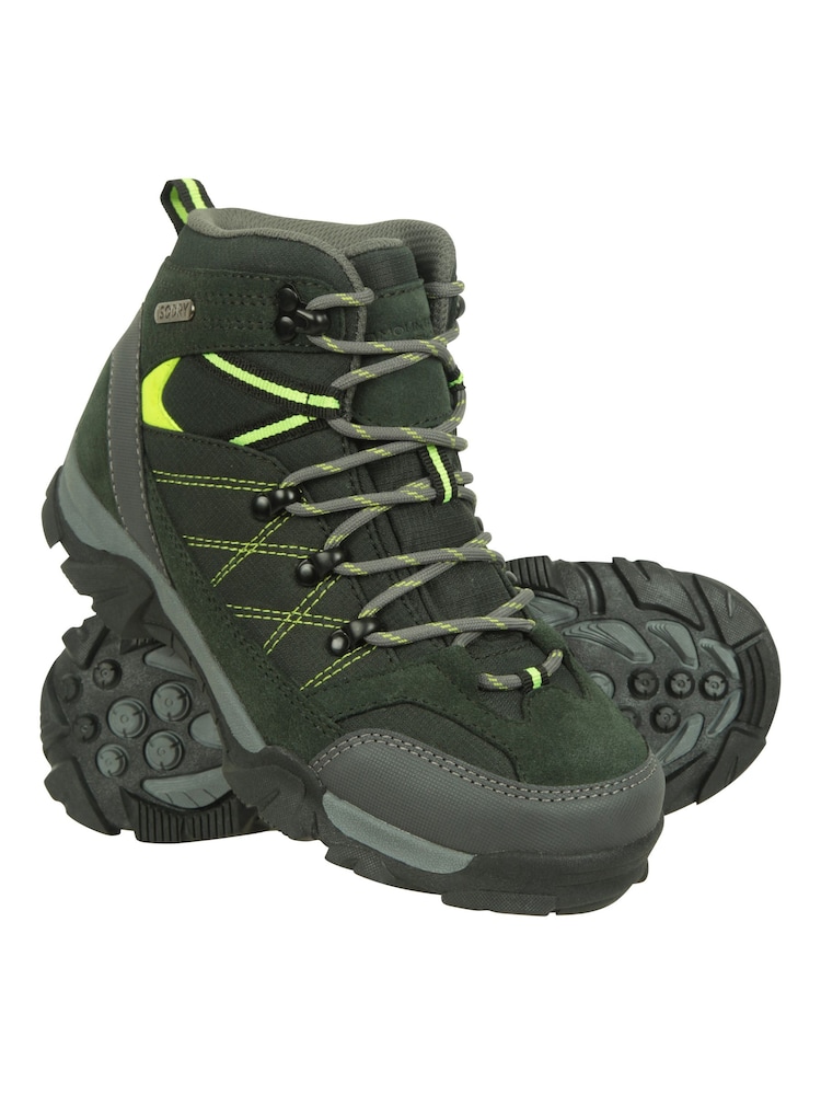 Mountain Warehouse Green Kids Trail Waterproof Walking Boots - Image 1 of 6