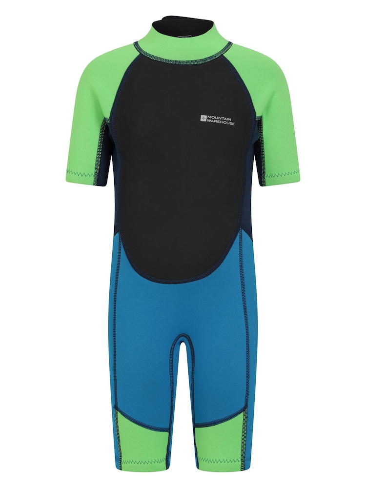 Mountain Warehouse Mid Blue Kids Shorty 2.5/2mm Wetsuit - Image 1 of 6