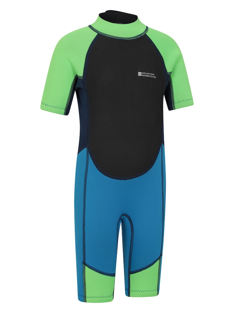 Mountain Warehouse Mid Blue Kids Shorty 2.5/2mm Wetsuit - Image 2 of 6