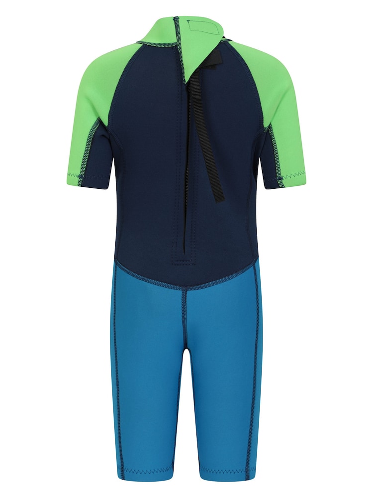Mountain Warehouse Mid Blue Kids Shorty 2.5/2mm Wetsuit - Image 4 of 6