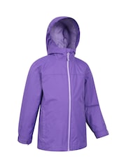 Vijolična - Mountain Warehouse otroška nepremočljiva jakna Torrent - Slika 2 iz 5