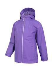 Vijolična - Mountain Warehouse otroška nepremočljiva jakna Torrent - Slika 4 iz 5
