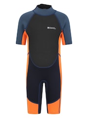 Mountain Warehouse Orange Kids Shorty 2.5/2mm Wetsuit - Image 1 of 6