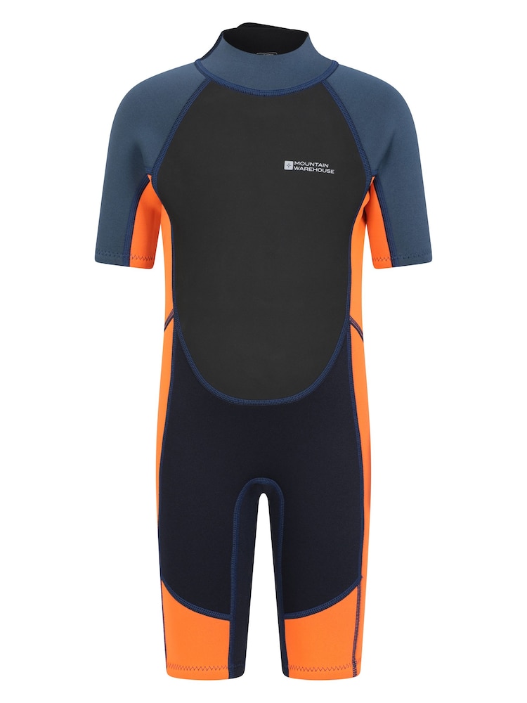 Mountain Warehouse Orange Kids Shorty 2.5/2mm Wetsuit - Image 1 of 6