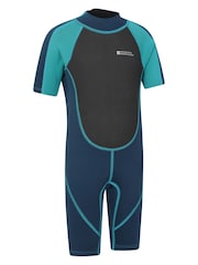 Mountain Warehouse Mid Blue Denim Kids Shorty 2.5/2mm Wetsuit - Image 2 of 6