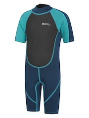 Mountain Warehouse Mid Blue Denim Kids Shorty 2.5/2mm Wetsuit - Image 3 of 6