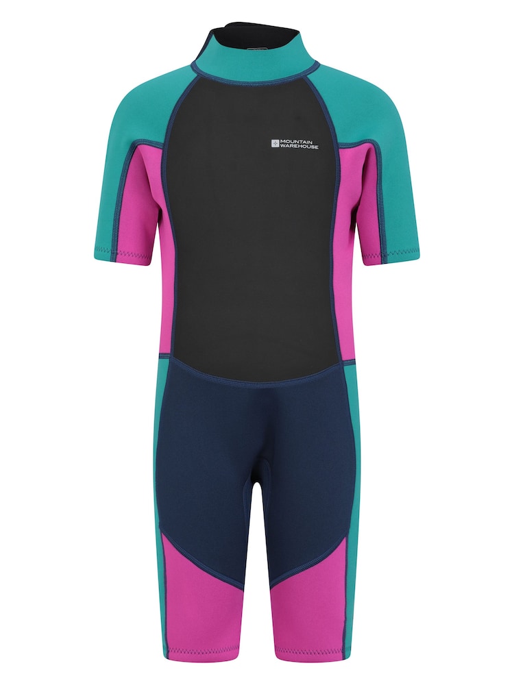 Mountain Warehouse Purple Kids Shorty 2.5/2mm Wetsuit - Image 1 of 6