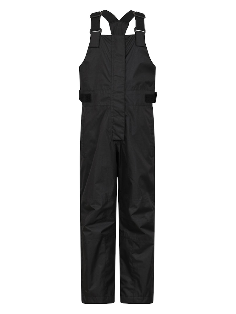 Mountain Warehouse Black Kids Spray Waterproof Dungarees - Image 1 of 6 Mountain Warehouse Black Kids Spray Waterproof Dungarees - Image 1 of 6