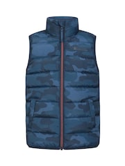 Gris medio - Mountain Warehouse Kids Rocko Printed Padded Gilet - Imagen 1 de 5