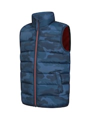 Gris medio - Mountain Warehouse Kids Rocko Printed Padded Gilet - Imagen 4 de 5