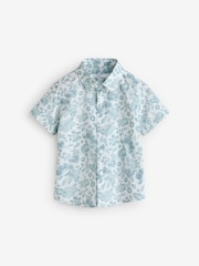 Mineral Blue Blazer Shirt Shorts and Bow Tie Set (3mths-9yrs) - Image 7 of 9