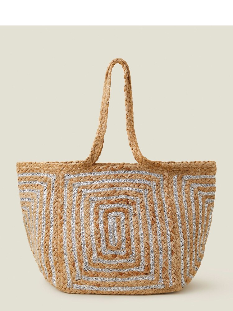 Accessorize Natural Jute Beach Bag - Image 1 of 4