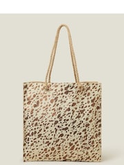 Accessorize V metalnih barvah Beach Shopper 100% Bombažna torba - Slika 1 iz 4