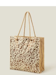 Accessorize V metalnih barvah Beach Shopper 100% Bombažna torba - Slika 2 iz 4