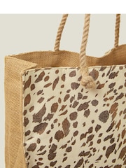 Accessorize V metalnih barvah Beach Shopper 100% Bombažna torba - Slika 3 iz 4