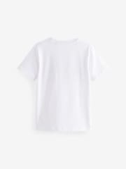 White Pixel Controller Short Sleeves Graphic 100% Cotton T-Shirt (3-16yrs) - Image 2 of 4