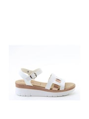 Heavenly Feet White/Gold Fortino Sandals - Image 1 of 4