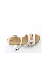 Heavenly Feet White/Gold Fortino Sandals - Image 4 of 4