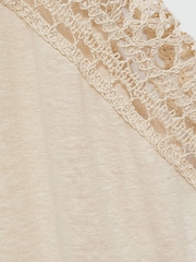 Mango Brown Openwork Details T-Shirt - Image 6 of 6