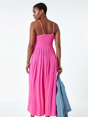 Rochie midi cu corset din dantelă Roman și detalii încrețite - Image 3 of 5