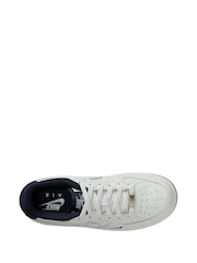 Nike White/ Navy Blue Air Force 1 Trainers - Image 3 of 4