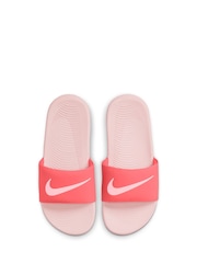 Nike Orange/Pink Junior/Youth Kawa Sliders - Image 3 of 7