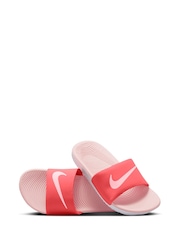 Nike Orange/Pink Junior/Youth Kawa Sliders - Image 4 of 7