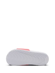 Nike Orange/Pink Junior/Youth Kawa Sliders - Image 6 of 7