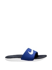 Nike Blue/Grey Junior/Youth Kawa Sliders - Image 1 of 4