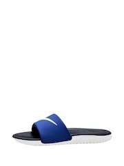 Nike Blue/Grey Junior/Youth Kawa Sliders - Image 2 of 4