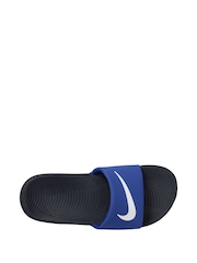 Nike Blue/Grey Junior/Youth Kawa Sliders - Image 3 of 4