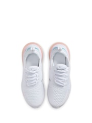 Nike White Pink Youth Air Max 270 Trainers - Image 10 of 10