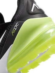 Nike Black Yellow Twist Youth Air Max 270 Trainers - Image 11 of 11