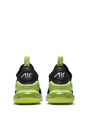 Nike Black Yellow Twist Youth Air Max 270 Trainers - Image 6 of 11